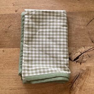 New 2 Mini Gingham standard shams Moss Green - Threshold